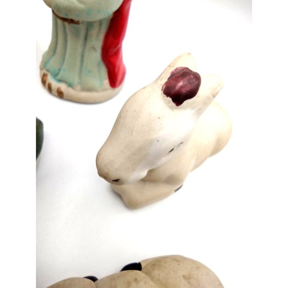 Nativity Set 10 Figures in Set Painted Porcelain Holiday Treasures Christmas - Picture 9 of 12